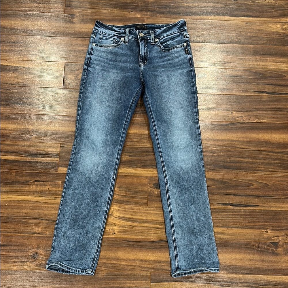 Silver Suki Denim Straight Jeans